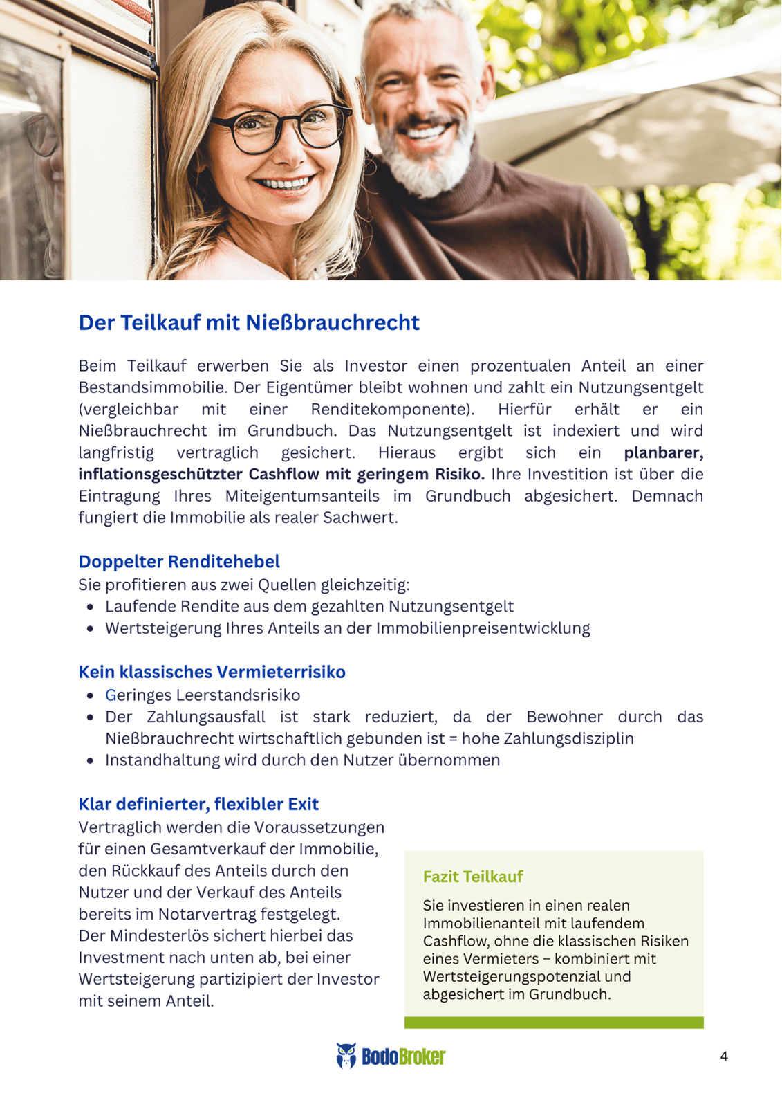 Teilkauf mit Niessbrauchrecht