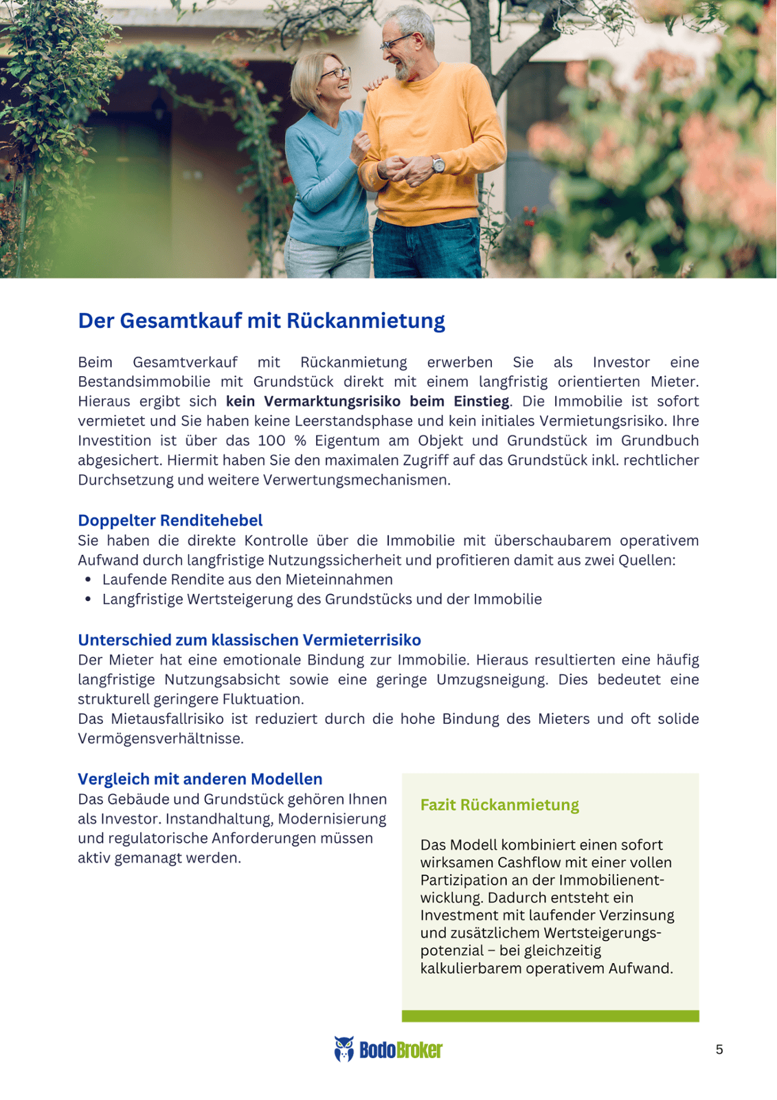 Gesamtkauf mit Rueckmietung