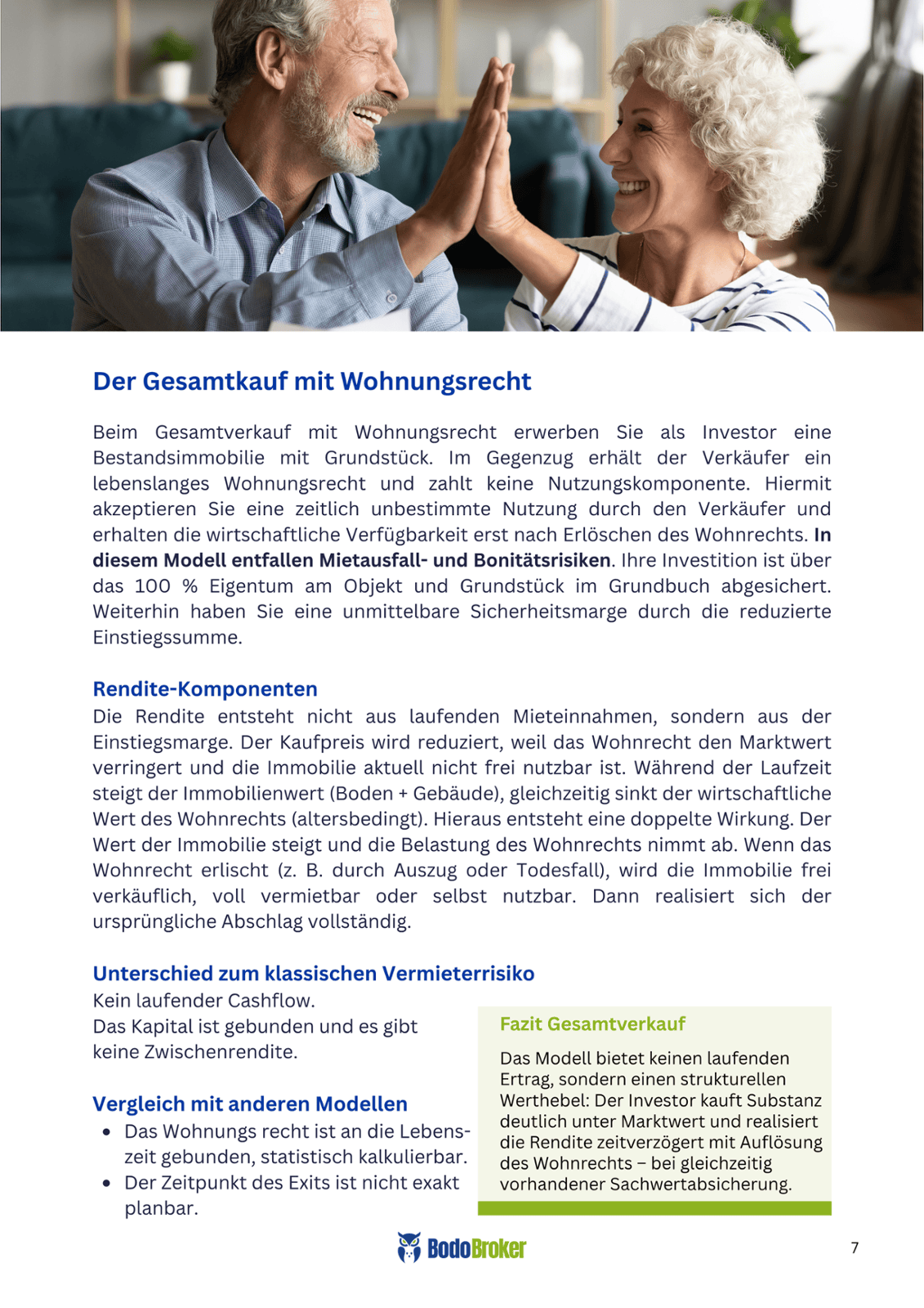 Der Gesamtkauf mit Wohnungsrecht
