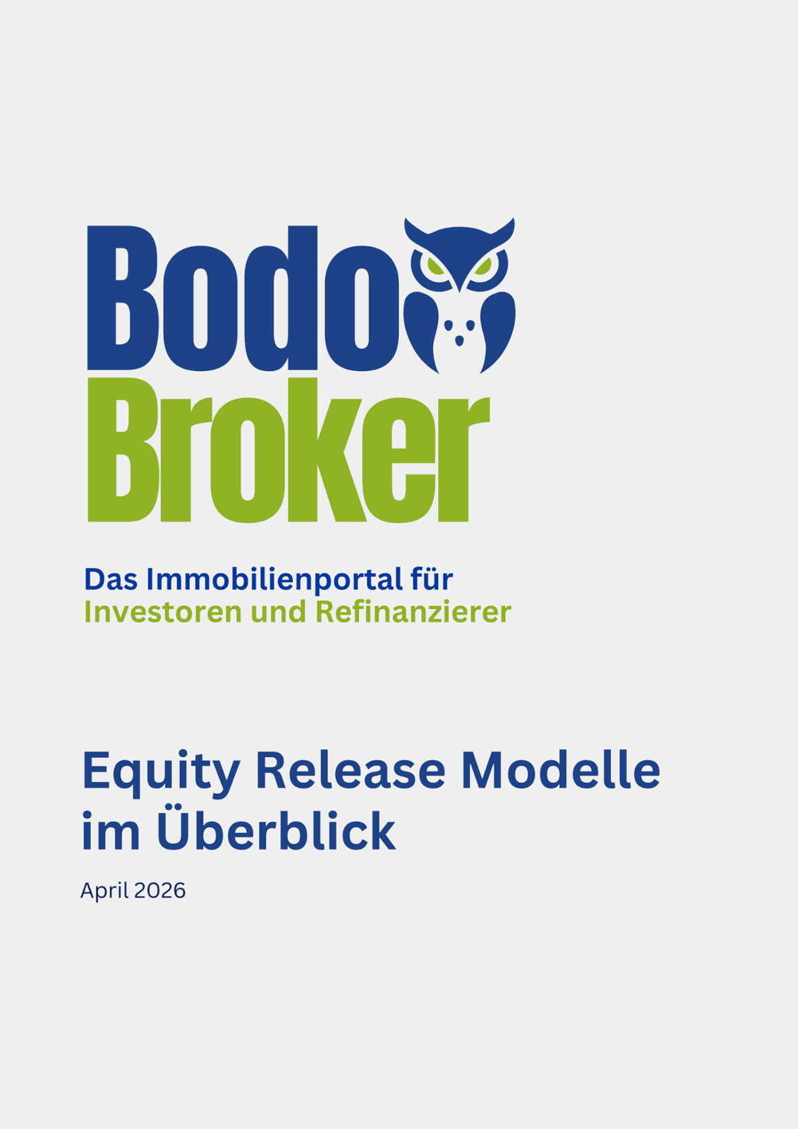 Equity Release Modelle